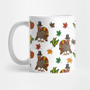 Thanksgiving Turkey pattern Mug